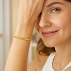 Small Stretch Mesh Bracelet in 14K Yellow Gold