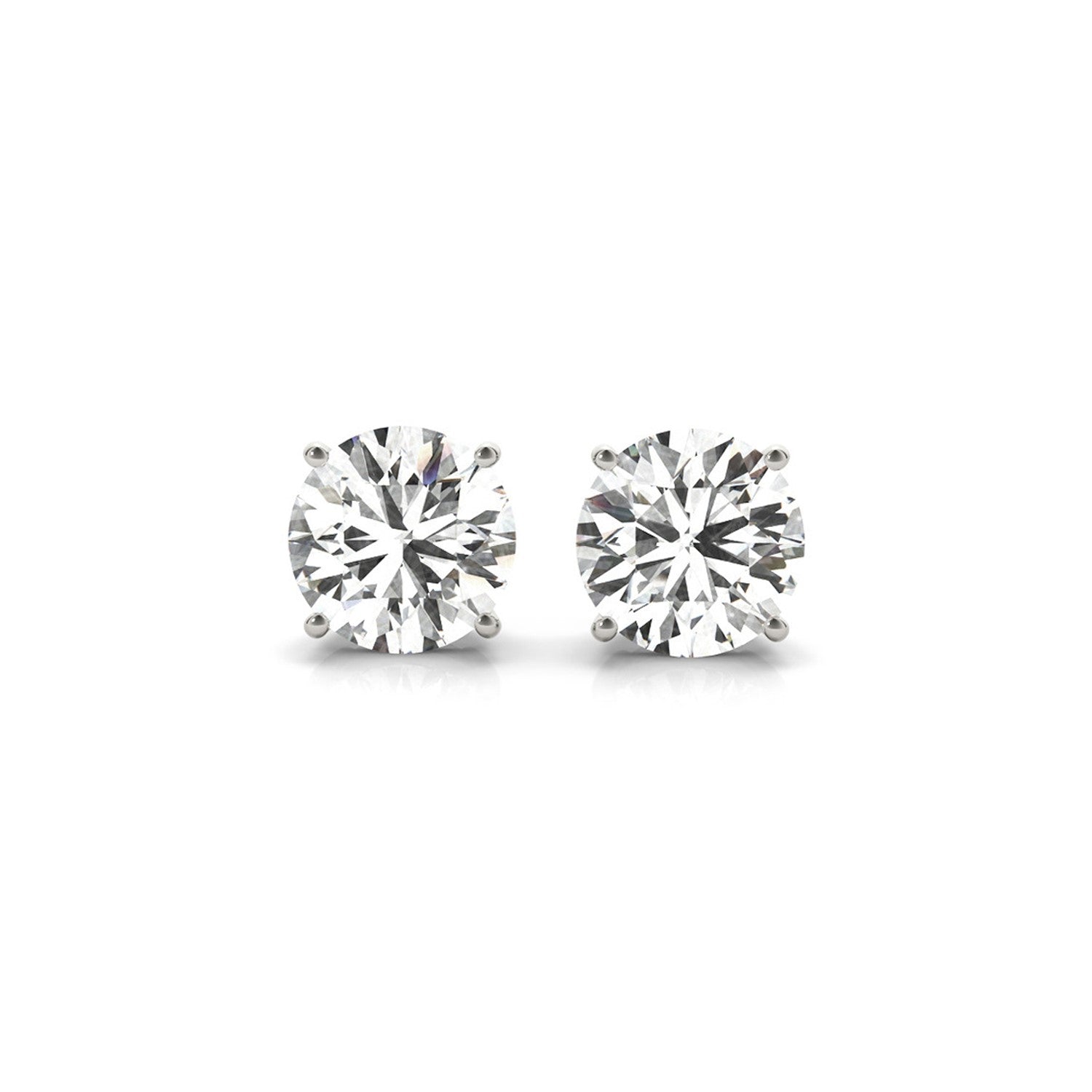 Lab Grown Diamond Stud Earrings | 14K Gold