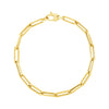 Paperclip Chain Bracelet in 14K Yellow Gold - 4.20mm