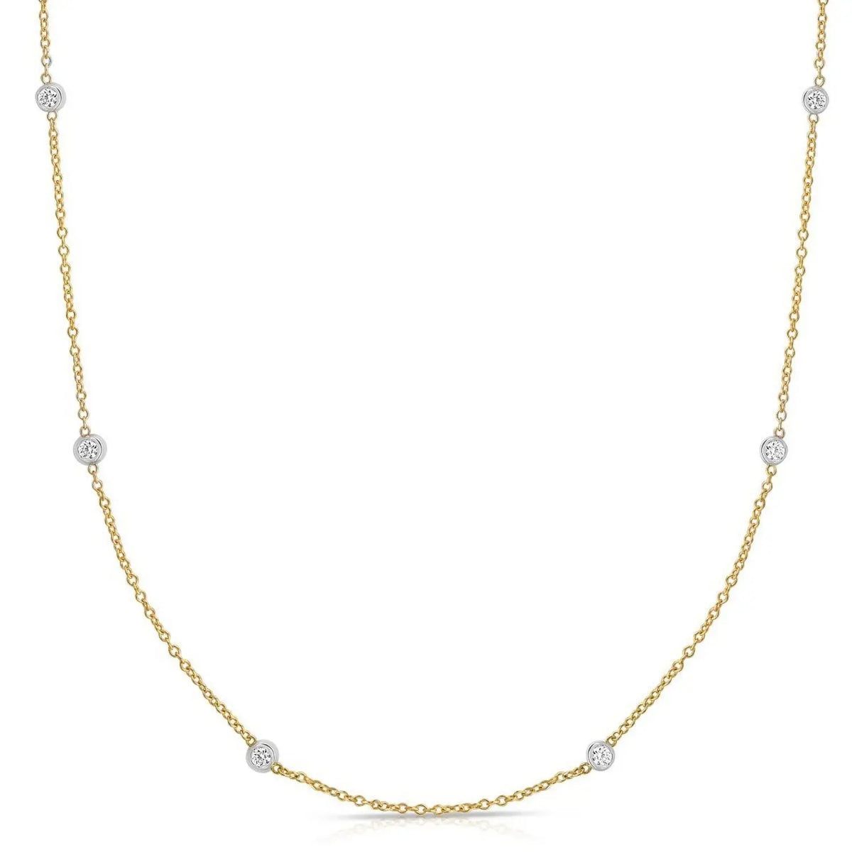 Diamonds Station Necklace | 18'  Choker DEEVE