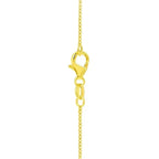 Large Puffed Heart Necklace in 14K Yellow Gold