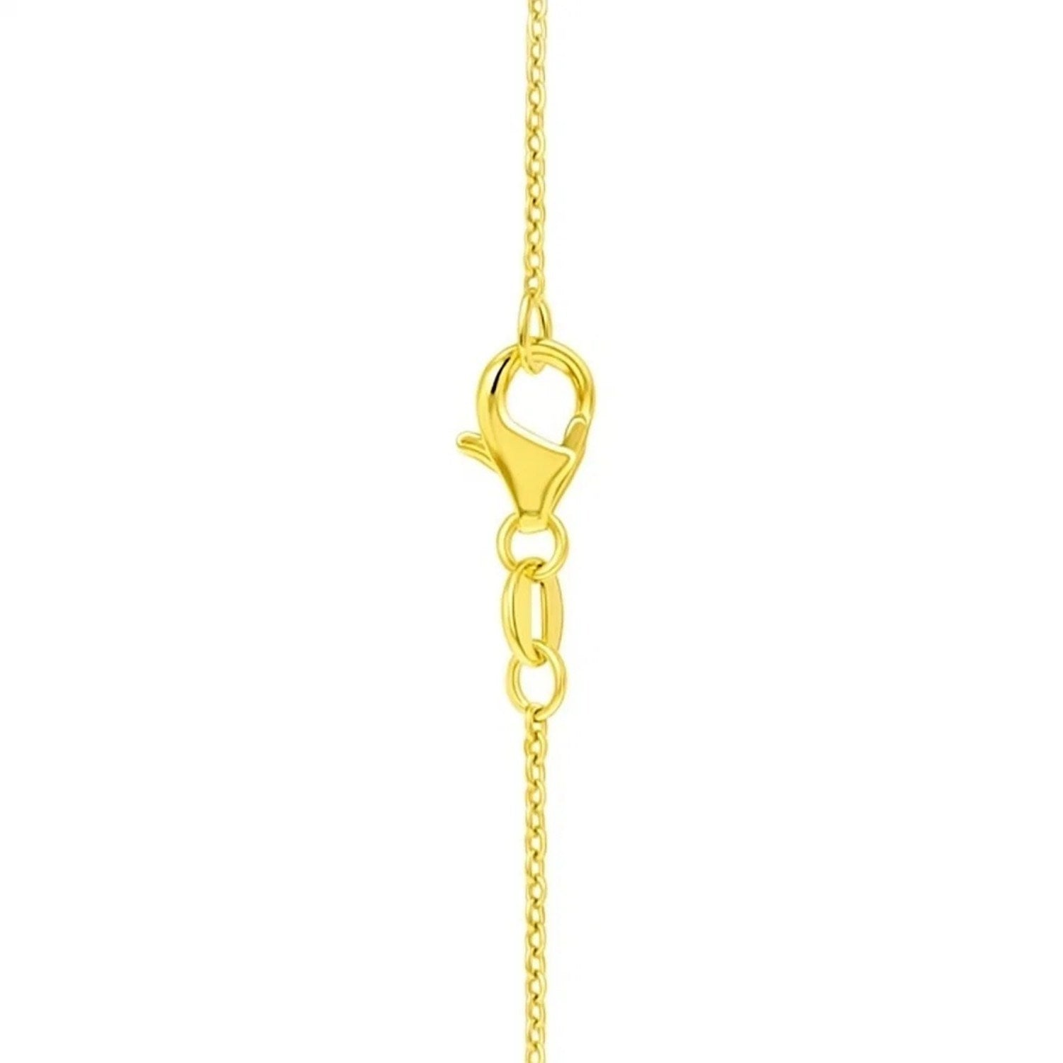 Large Puffed Heart Necklace in 14K Yellow Gold