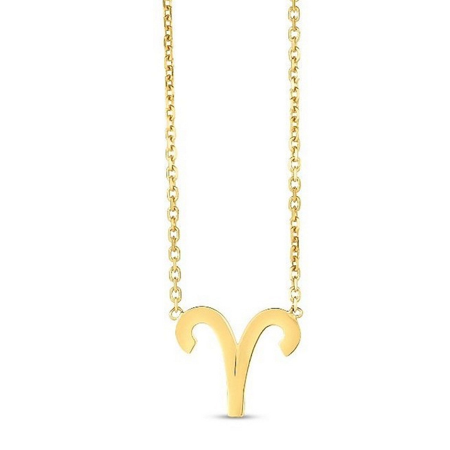 14K Yellow Gold Aries Necklace