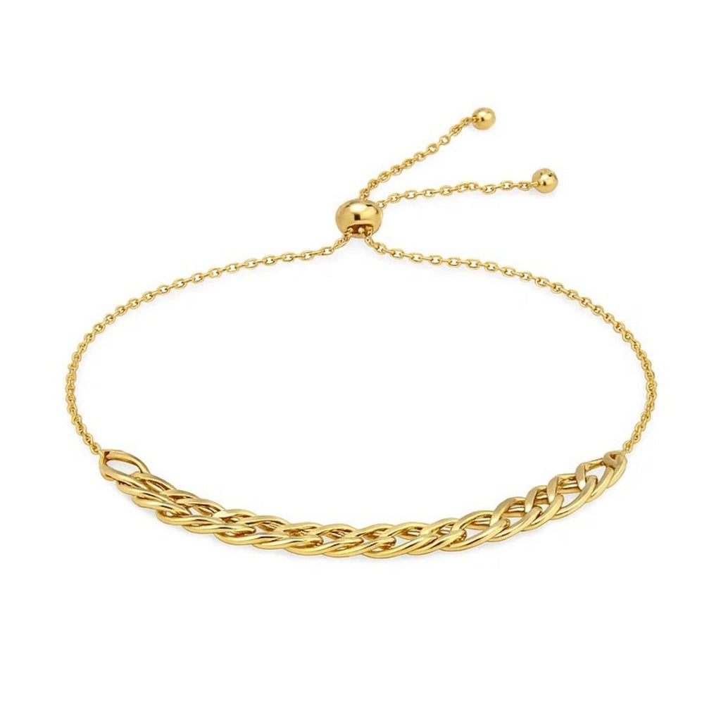 Adjustable Chain Bracelet in 14K Yellow Gold
