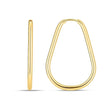 Endless Pear Hoop Earrings in 14K Yellow Gold