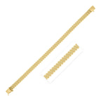 Rib Link Bracelet in 14K Yellow Gold