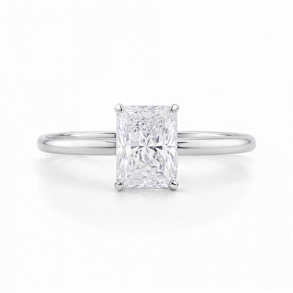 1.5ct Radiant Lab Grown Diamond Ring | 14K Gold
