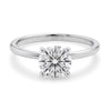 1.50ct Round Cut Lab Grown Diamond Ring in 14K White Gold | G-VS1  Rings DEEVE