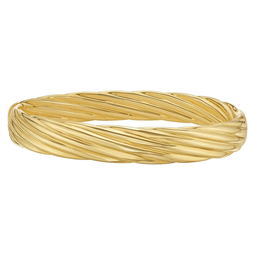 Twist Bangle in 14K Yellow Gold  Bangles DEEVE