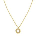 Petite Diamond Circle Necklace