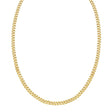 Faceted Cuban Chain Necklace in 14K Yellow Gold | 4.50mm