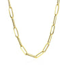 Bold Paperclip Chain Necklace in 14K Yellow Gold