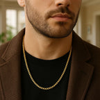 Round Box Chain in 14K Yellow Gold