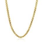 Round Box Chain in 14K Yellow Gold