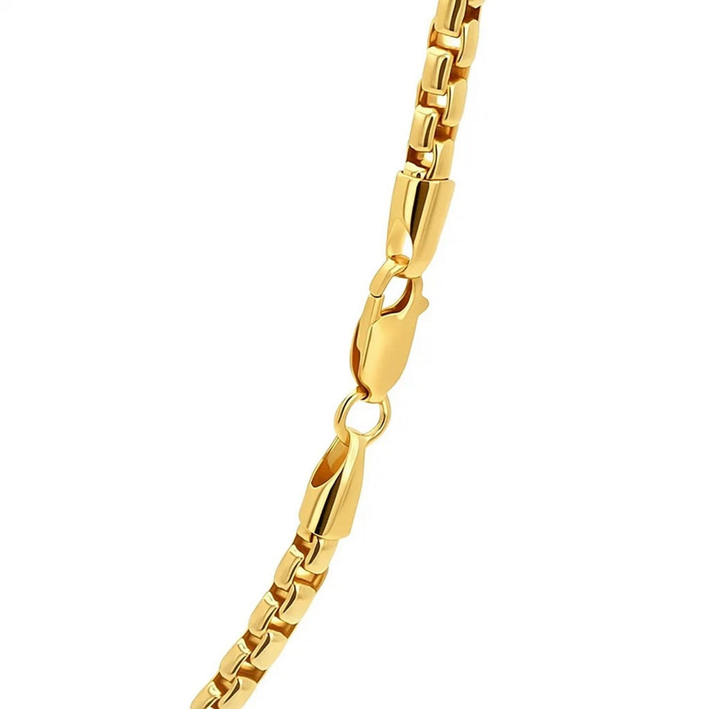 Round Box Chain in 14K Yellow Gold