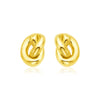 Polished Knot Stud Earrings in 14K Yellow Gold