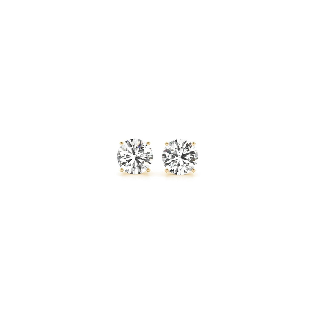 Lab Grown Diamond Stud Earrings | 14K Gold