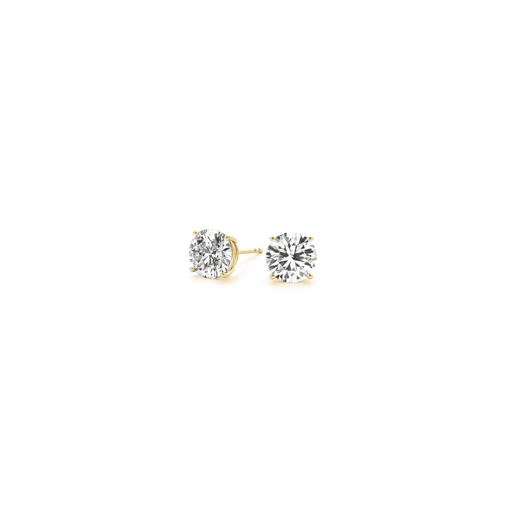 Lab Grown Diamond Stud Earrings | 14K Gold