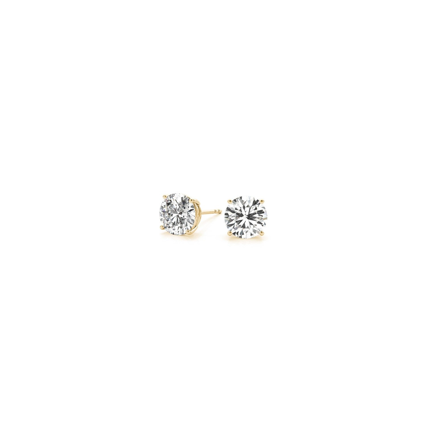 Lab Grown Diamond Stud Earrings | 14K Gold