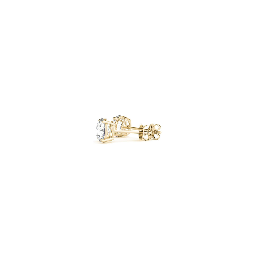 Lab Grown Diamond Stud Earrings | 14K Gold