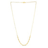 Bead Paperclip Chain Necklace in 14K Yellow Gold