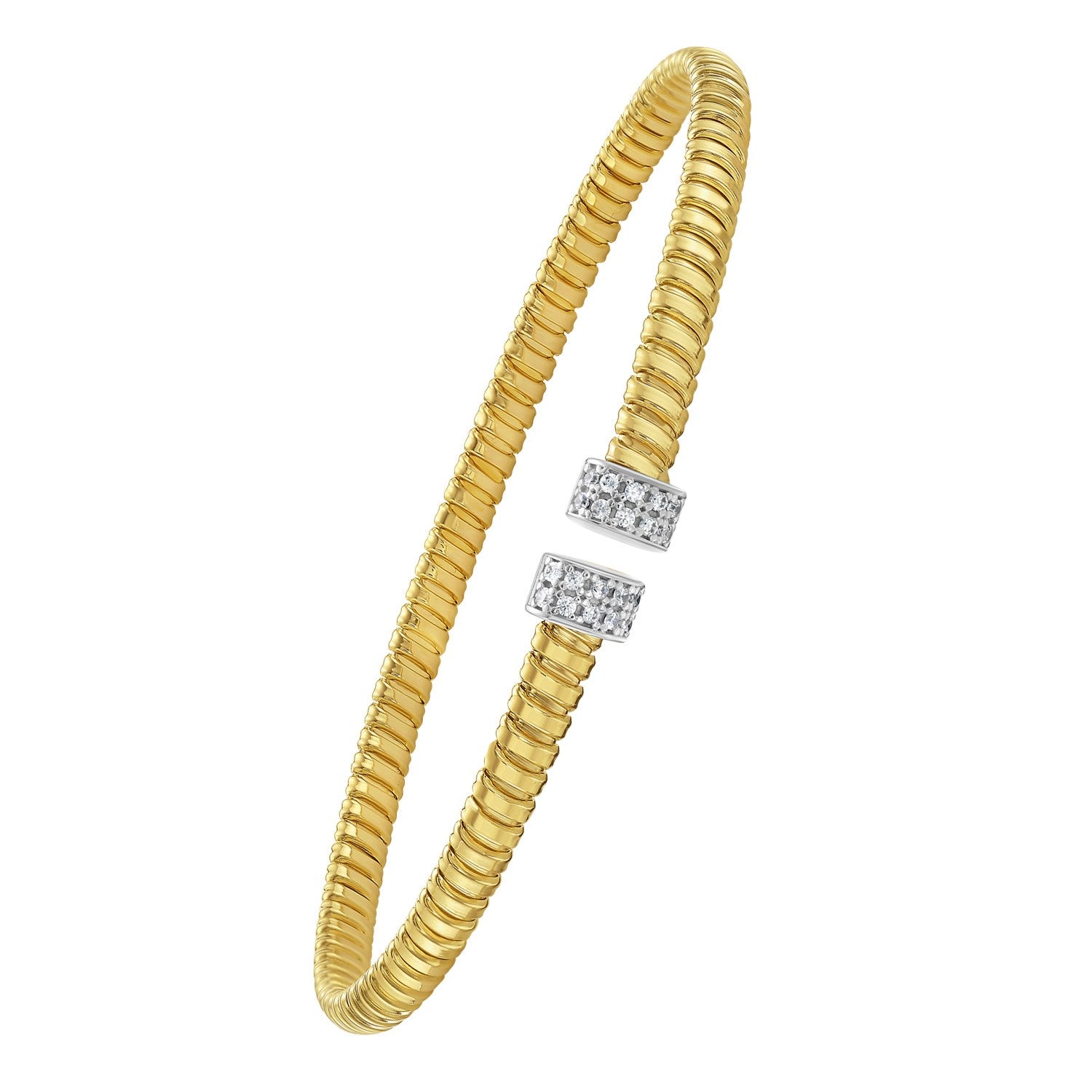 diamond Tubogas Cuff Bangle