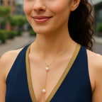 Pearl Lariat Necklace