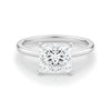 2.ct Princess Cut Lab Grown Diamond Solitaire Ring in 14K White Gold | IGI Certified