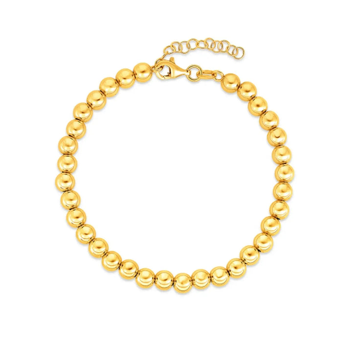 Bead Bracelet in 14K Yellow Gold  Bead Bracelets DEEVE