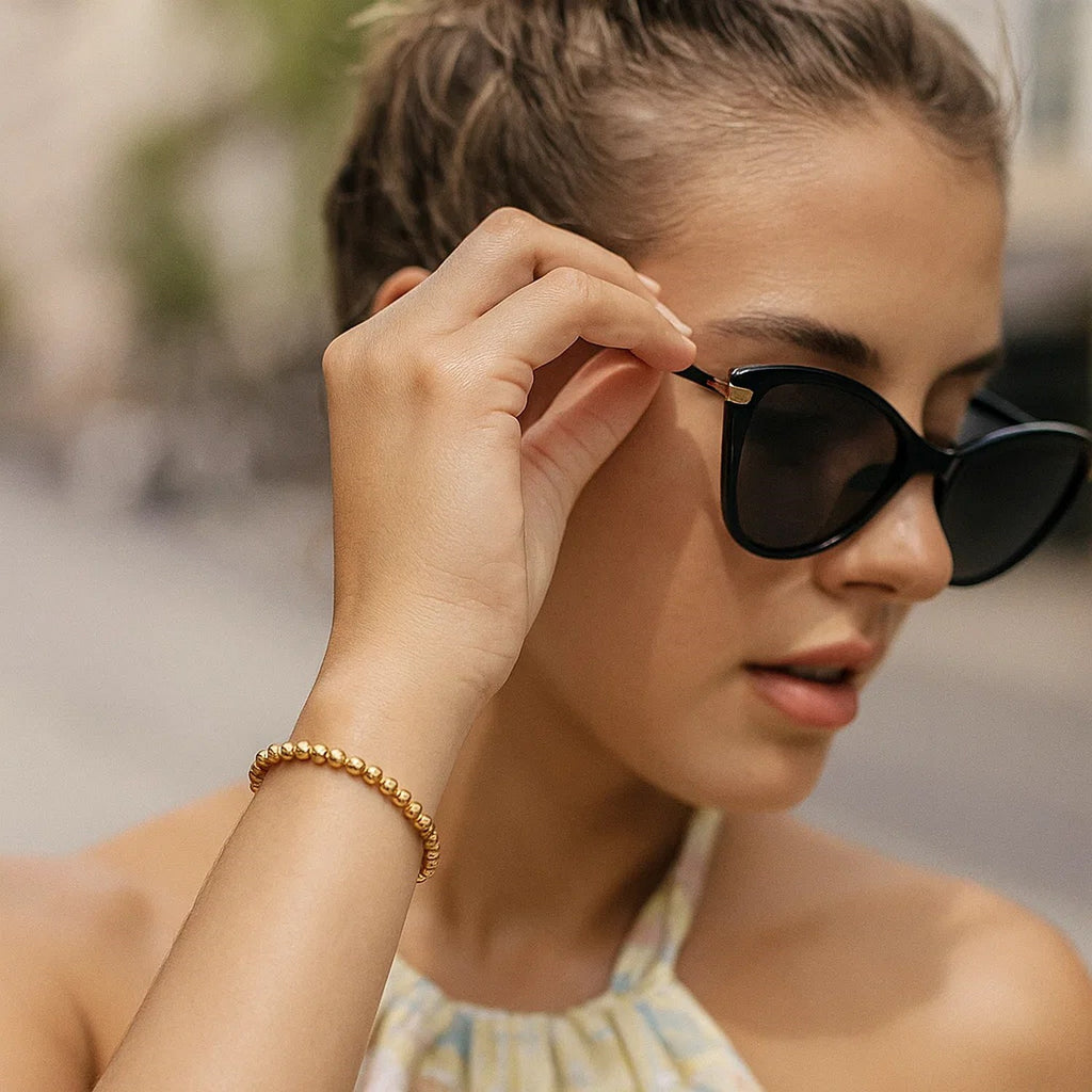 Bead Bracelet in 14K Yellow Gold