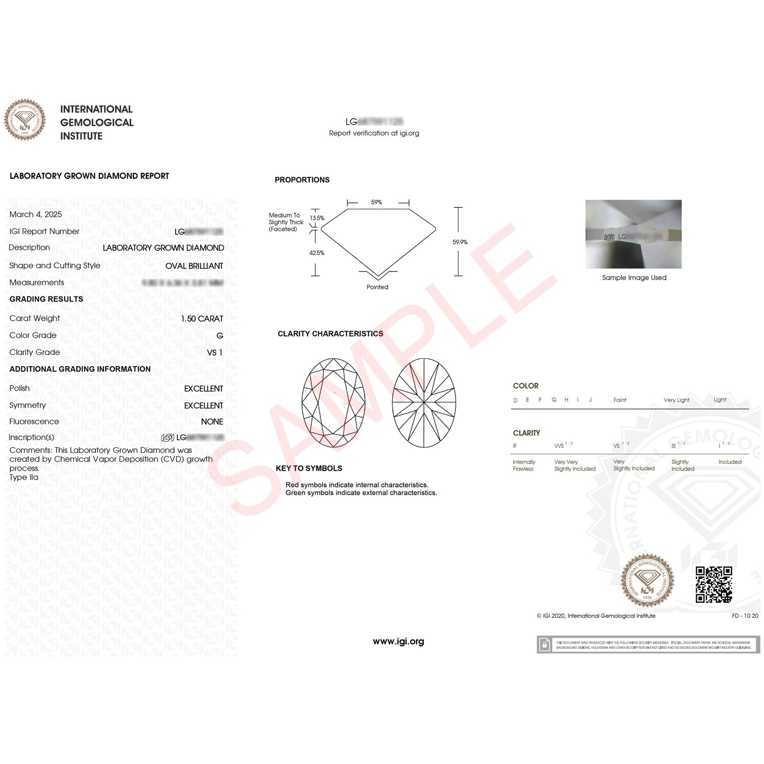 1 1/2 Carat Oval Lab Grown IGI G/VS1 Diamond Solitaire Ring in 14K Yellow Gold