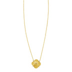Diamond Clover Pendant Necklace in 14K Yellow Gold