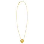 Diamond Clover Pendant Necklace in 14K Yellow Gold