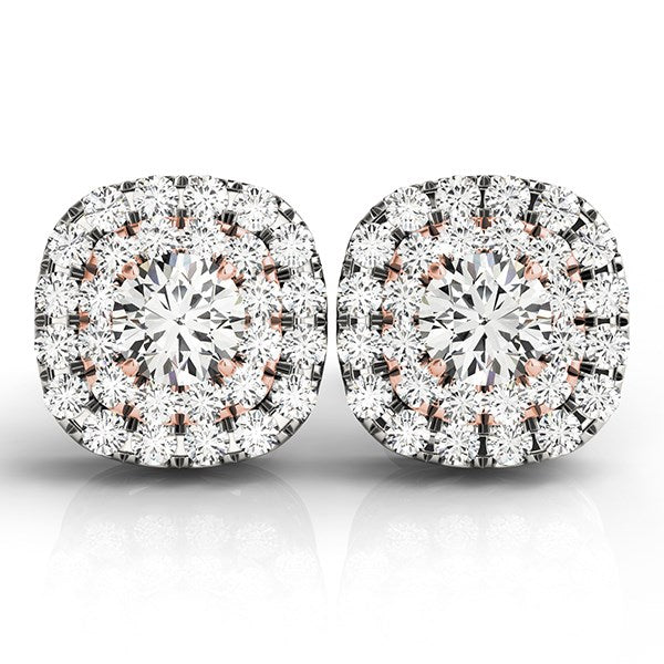 Cushion Diamond Earrings (3/4 cttw)