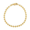 Moon Cut Bead Chain Bracelet in 14K Yellow Gold