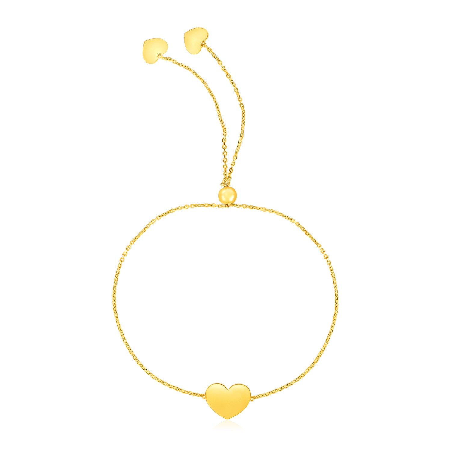 Adjustable Heart Bracelet
