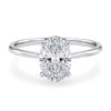 1.50ct Oval Cut Lab Grown Diamond Ring in 14K White Gold | G-VS1  Rings DEEVE