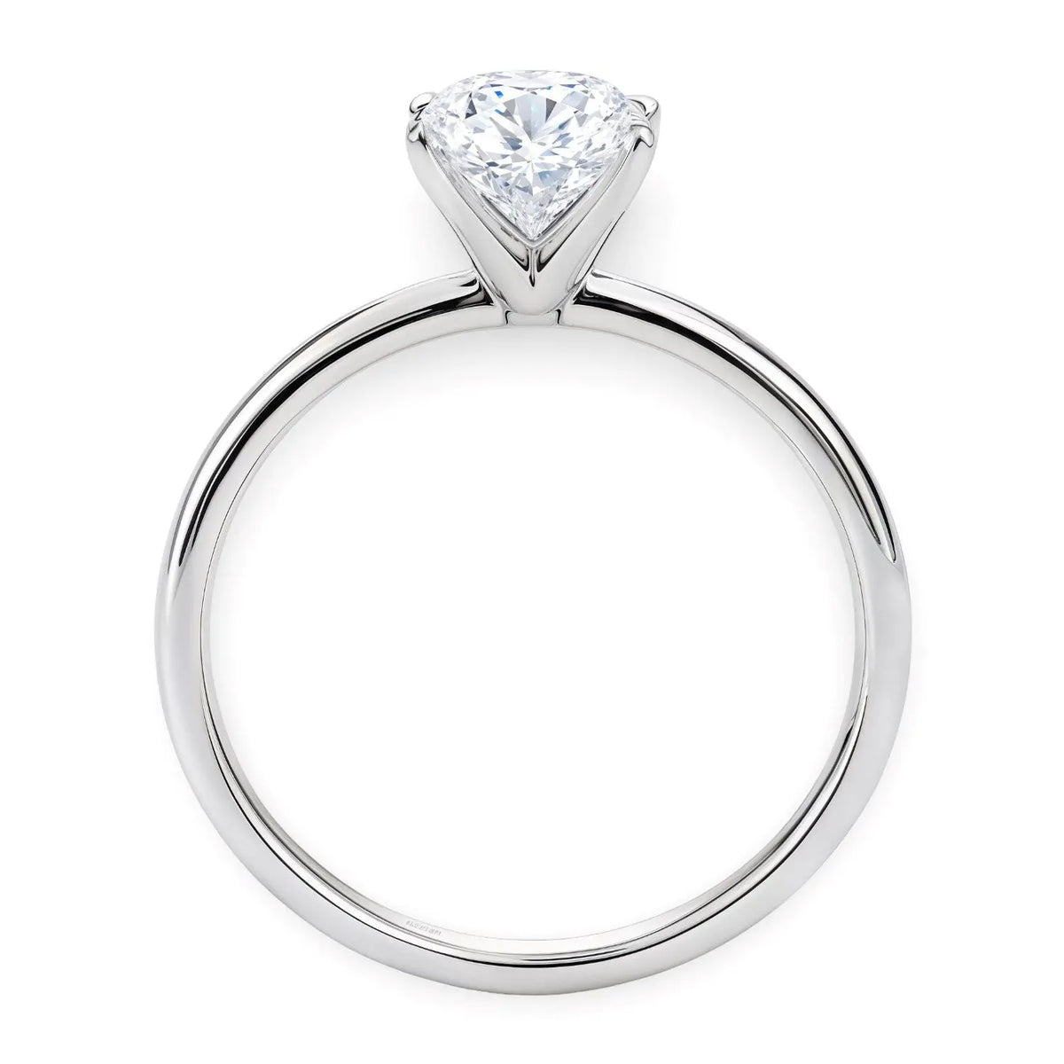 1.50ct Oval Cut Lab Grown Diamond Ring in 14K White Gold | G-VS1  Rings DEEVE