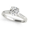 Diamond Engagement Ring | Single Row in 14K White Gold | 1.0Ct