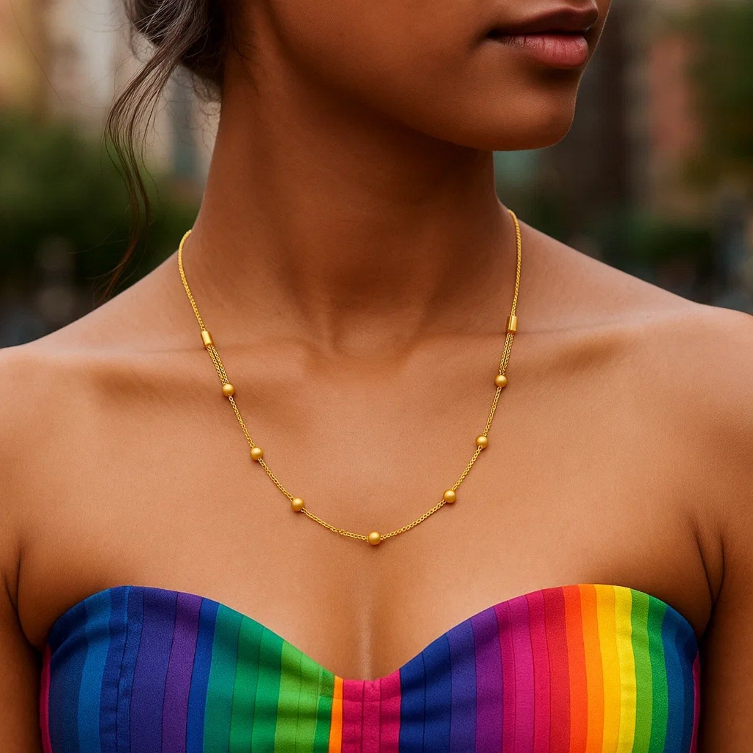 Adjustable Bead Necklace