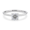 1.ct Round Cut Lab Grown Diamond Solitaire Ring in 14K White Gold | IGI Certified