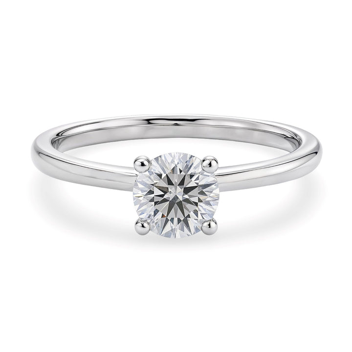 1ct Round Lab Grown Diamond Ring | 14K Gold