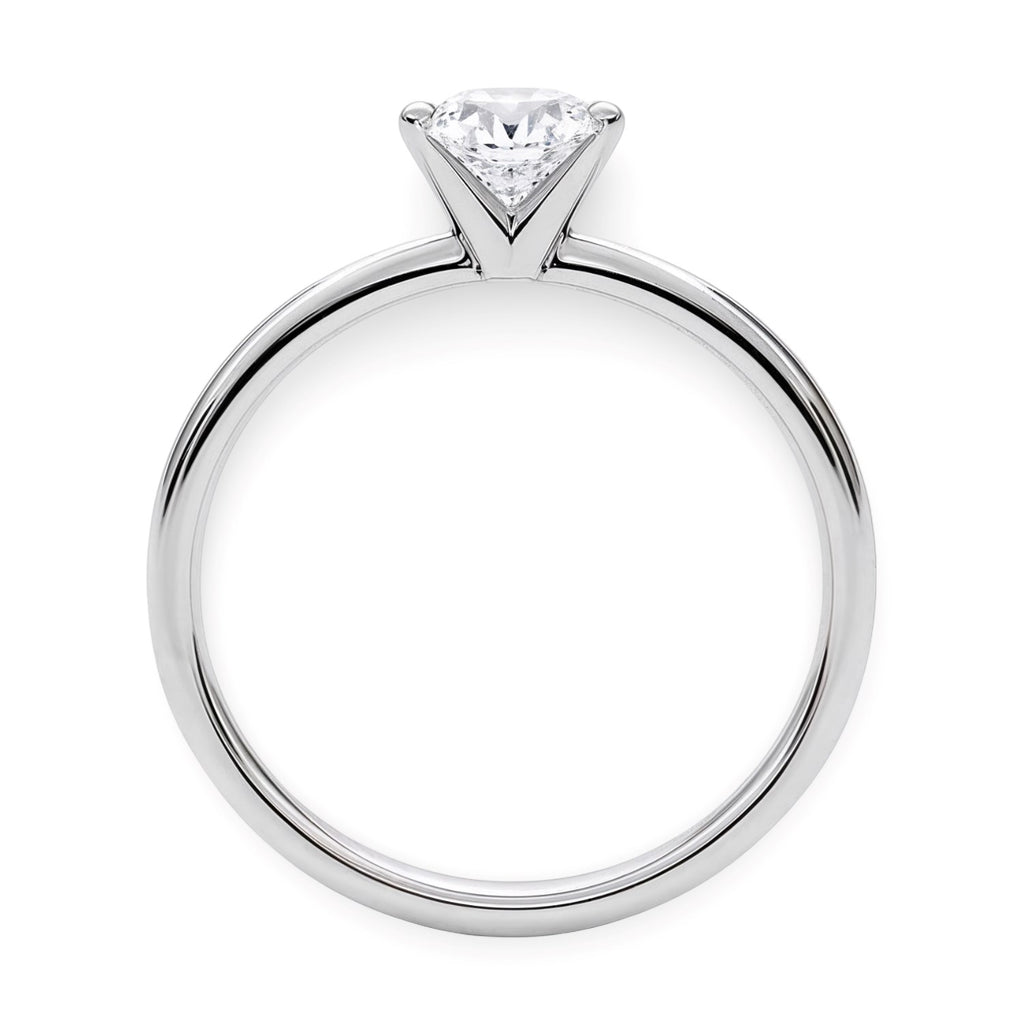 1ct Round Lab Grown Diamond Ring | 14K Gold