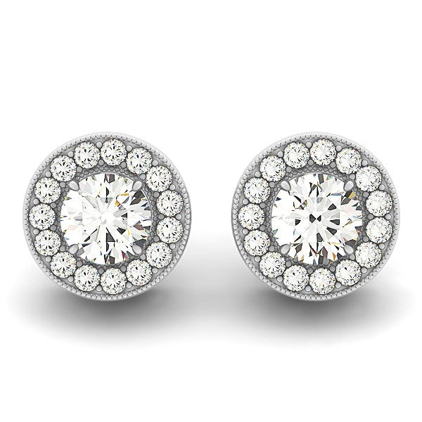 Diamond  Milgrain  Earrings (3/4 cttw)