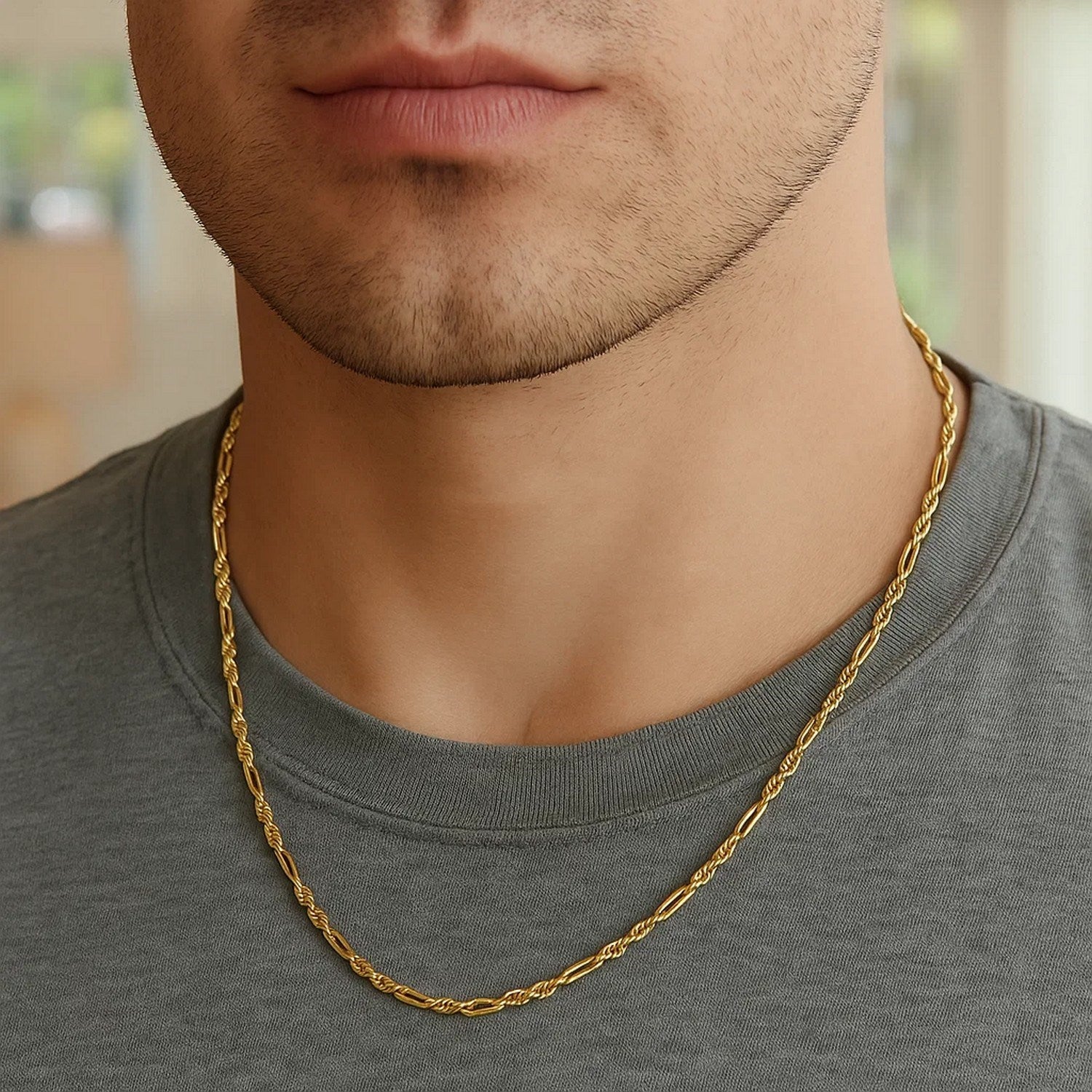 14k Yellow Gold Figa Rope Chain (3.00 mm)
