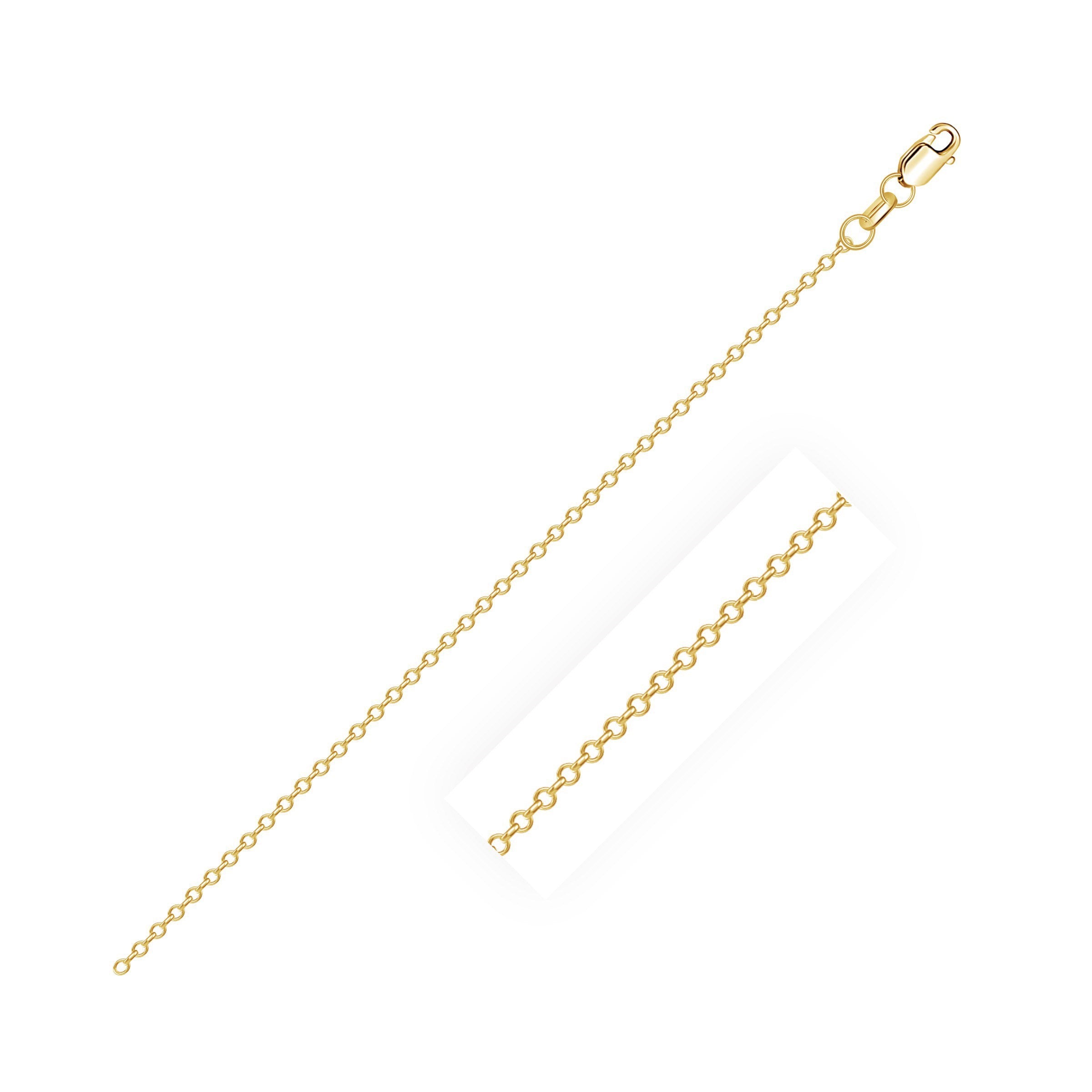 Diamond Cut Cable Chain (18k)