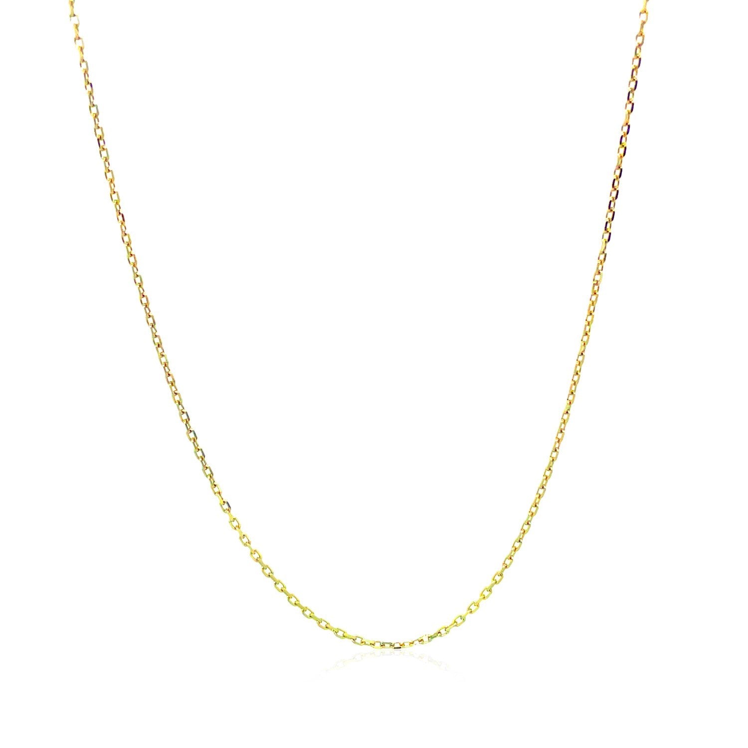 Diamond Cut Cable Chain (18k)