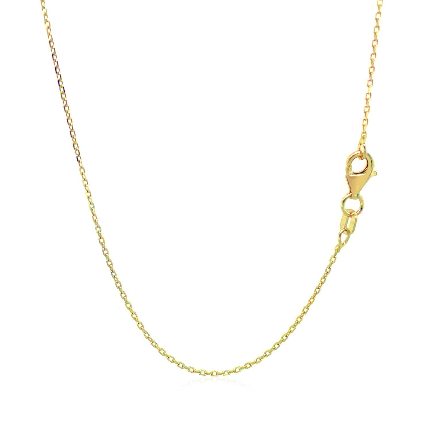 Diamond Cut Cable Chain (18k)