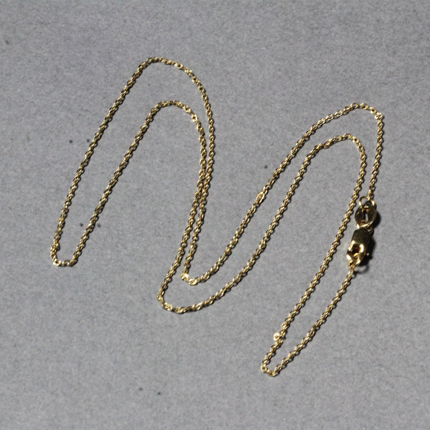 Diamond Cut Cable Chain (18k)