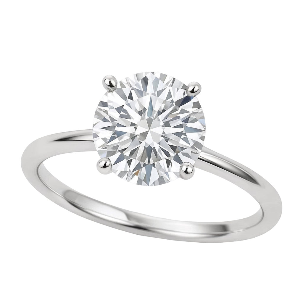 2ct Round Lab Grown Diamond Ring | 14K Gold